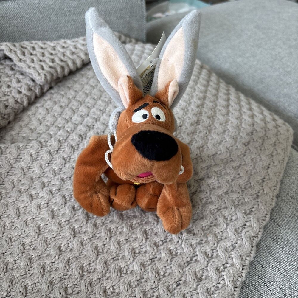 Warner Bro. Vintage EASTER Scooby Doo 10” BUNNY RABBIT EARS Bean Bag